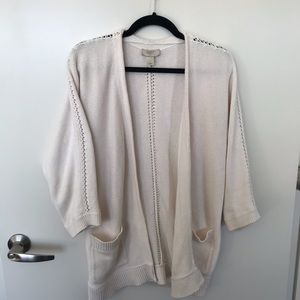 Creamy White Cardigan Sweater